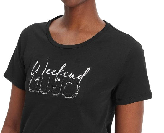 T-shirt donna Liu Jo nero/weekend ES26LJ10 TA6252 JS923 P9291