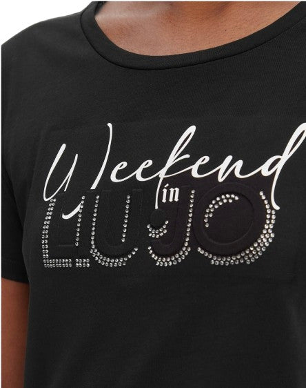 T-shirt donna Liu Jo nero/weekend ES26LJ10 TA6252 JS923 P9291