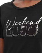 T-shirt donna Liu Jo nero/weekend ES26LJ10 TA6252 JS923 P9291