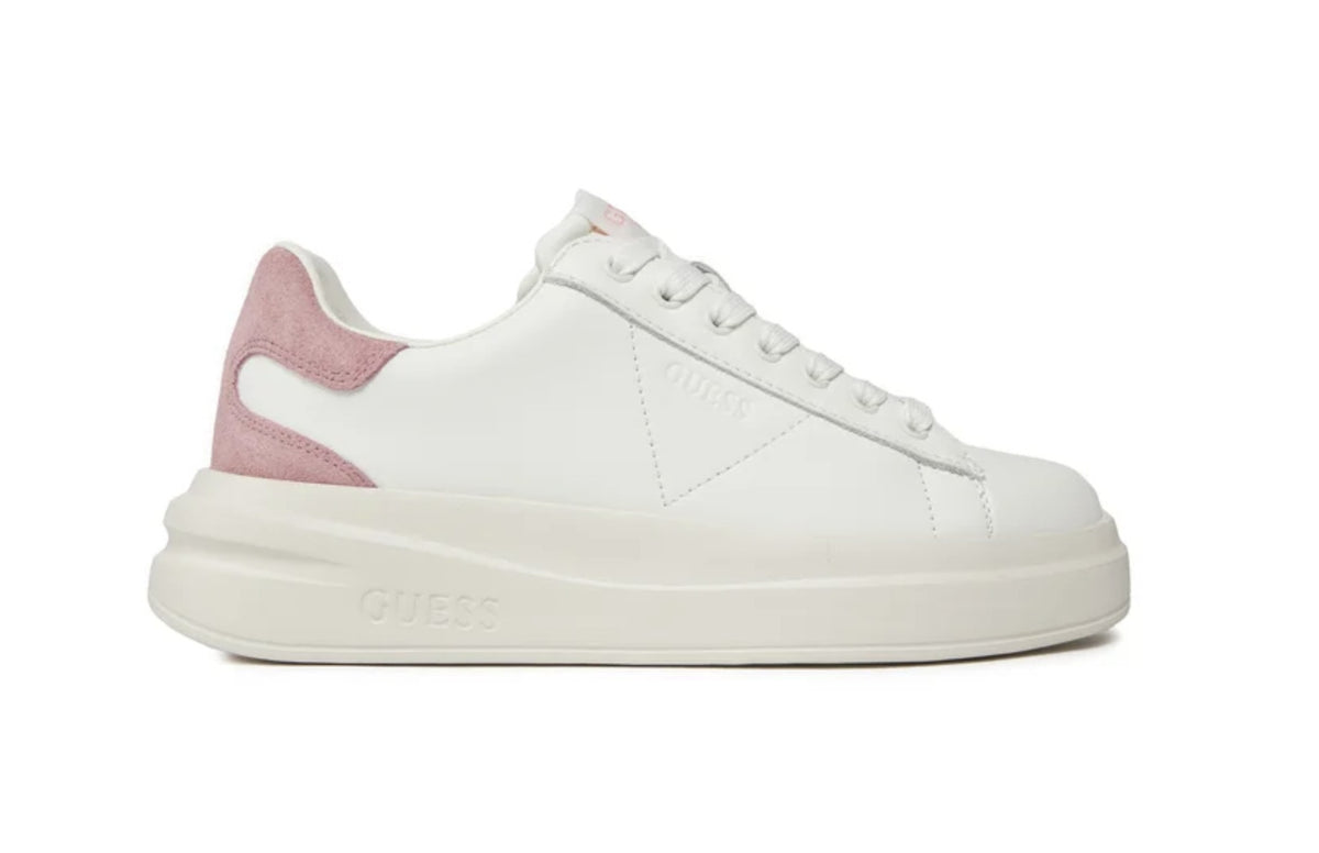 Scarpe  Guess sneaker Elbina pelle white/ pink DS25GU15 FLJELBLEA12