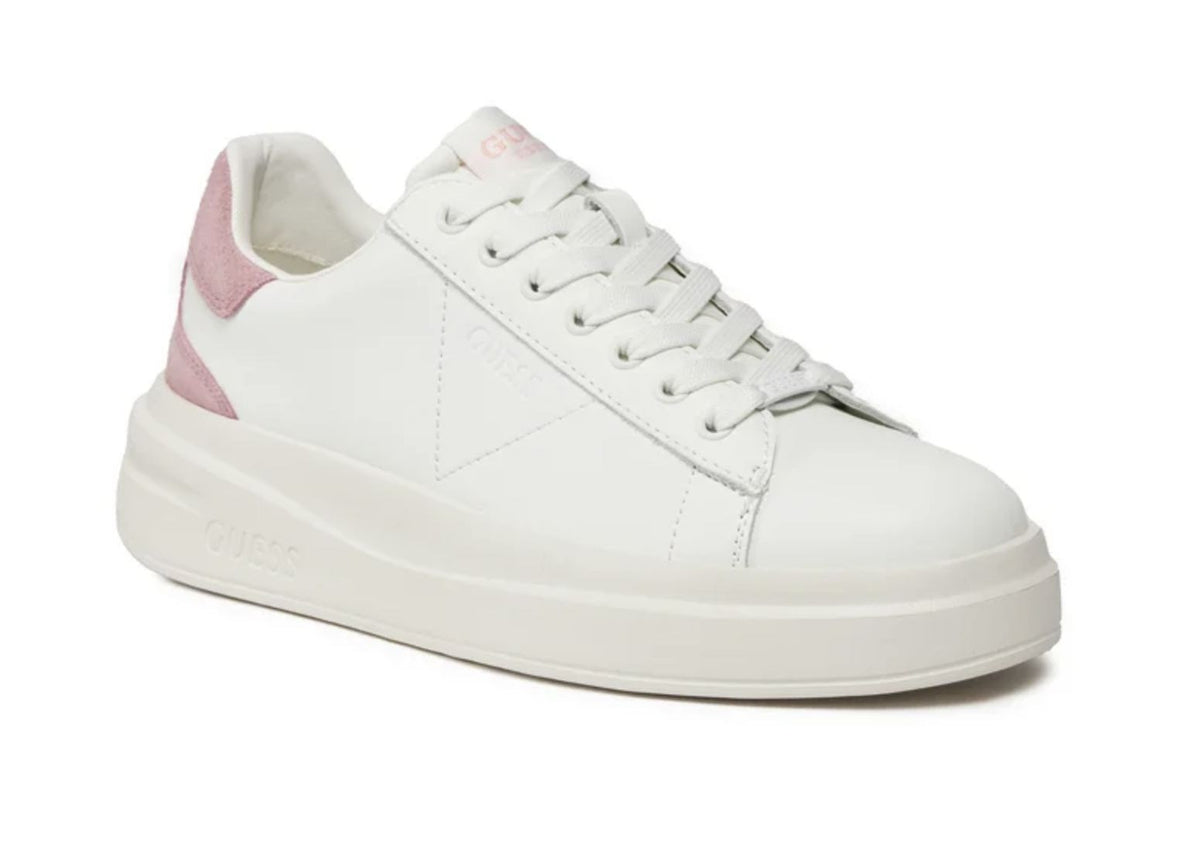 Scarpe  Guess sneaker Elbina pelle white/ pink DS25GU15 FLJELBLEA12