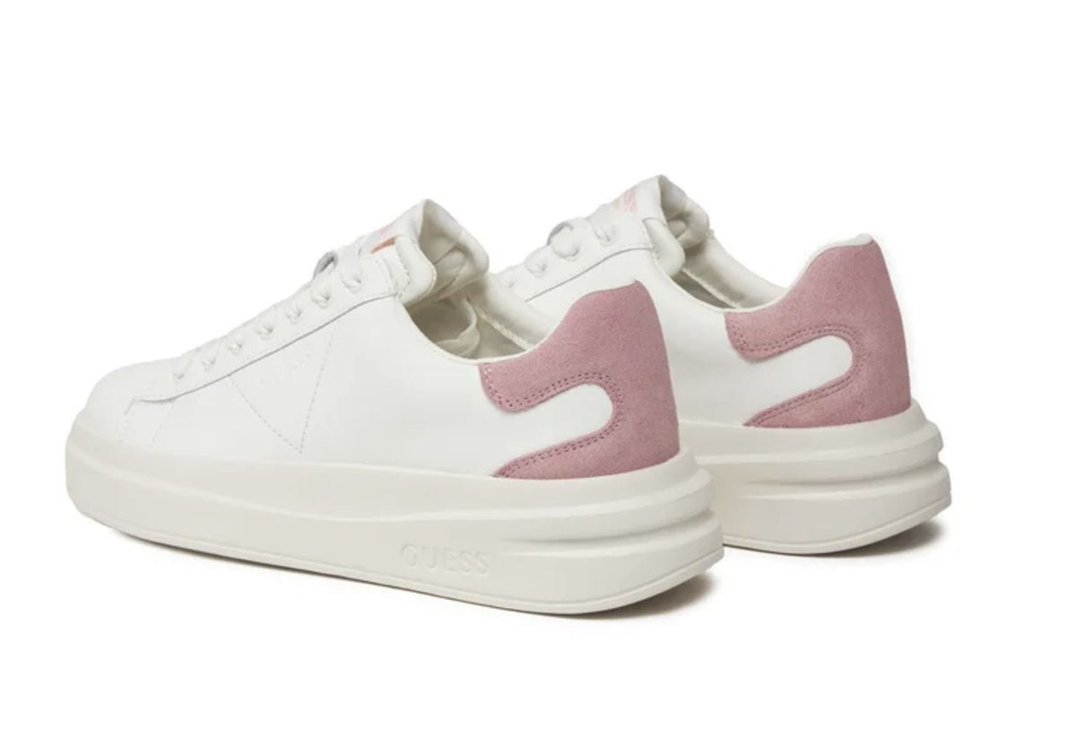Scarpe  Guess sneaker Elbina pelle white/ pink DS25GU15 FLJELBLEA12