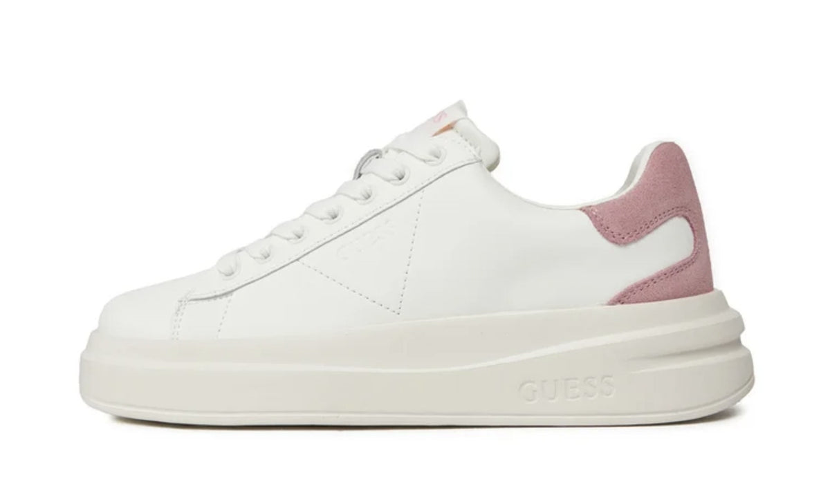 Scarpe  Guess sneaker Elbina pelle white/ pink DS25GU15 FLJELBLEA12
