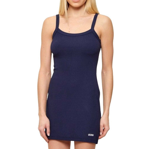 Abito corto donna Guess Stella rib magician blue ES26GU62 V6GK11K3181 G7JX
