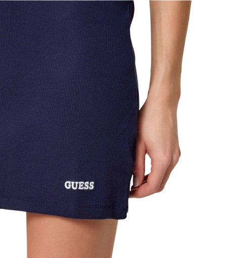 Abito corto donna Guess Stella rib magician blue ES26GU62 V6GK11K3181 G7JX