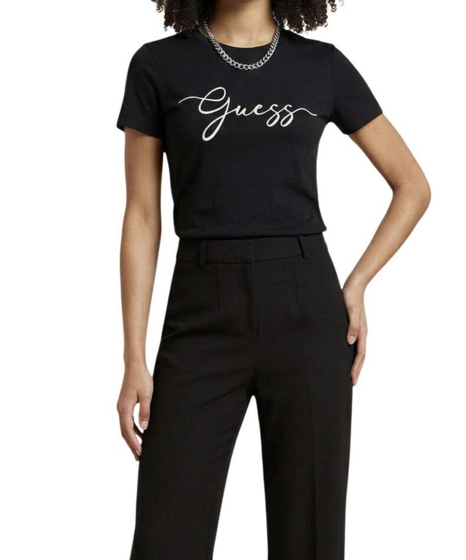 T-shirt donna Guess Circe nero ES26GU50 V6GI01K2962 JBLK