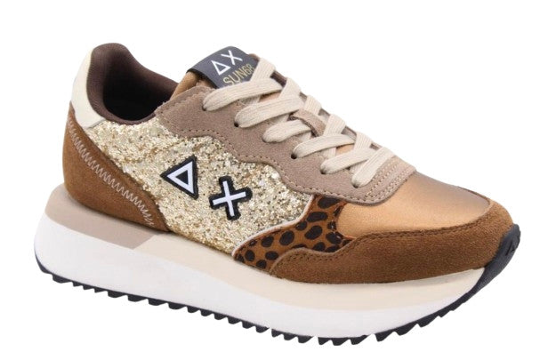 Sneaker Sun68 Big Ally glitter oro D26SU11 Z45212