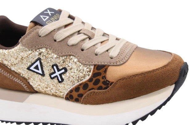 Sneaker Sun68 Big Ally glitter oro D26SU11 Z45212