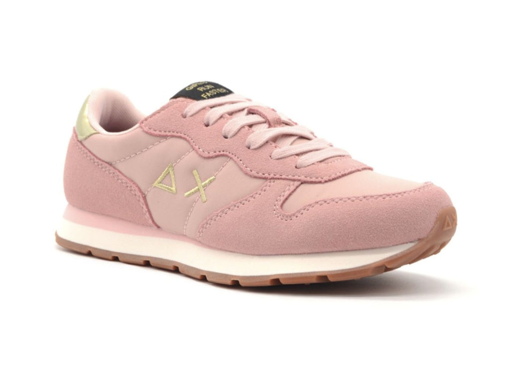 Scarpe Sun68 sneaker Girl's ally teen suede/ nylon gold/ rosa Z25SU08 Z44402T