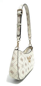 Borsa donna Guess Emelie top zip shoulder bag white multi logo BS26GU114 GP992818