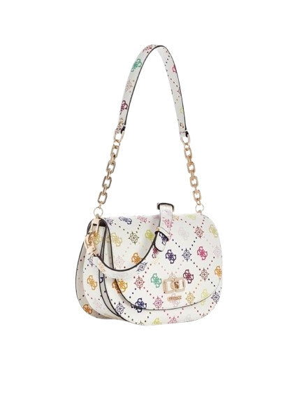 Borsa Guess Emelie flap shoulder bag multi logo BS26GU115 GM992820