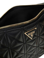 Borsa a mano Guess flat pouch ecopelle trapuntata black BS26GU120 PW7568P6274