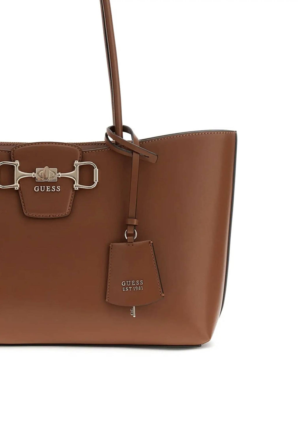Borsa donna Guess a spalla Janie cognac BS26GU124 VG991023