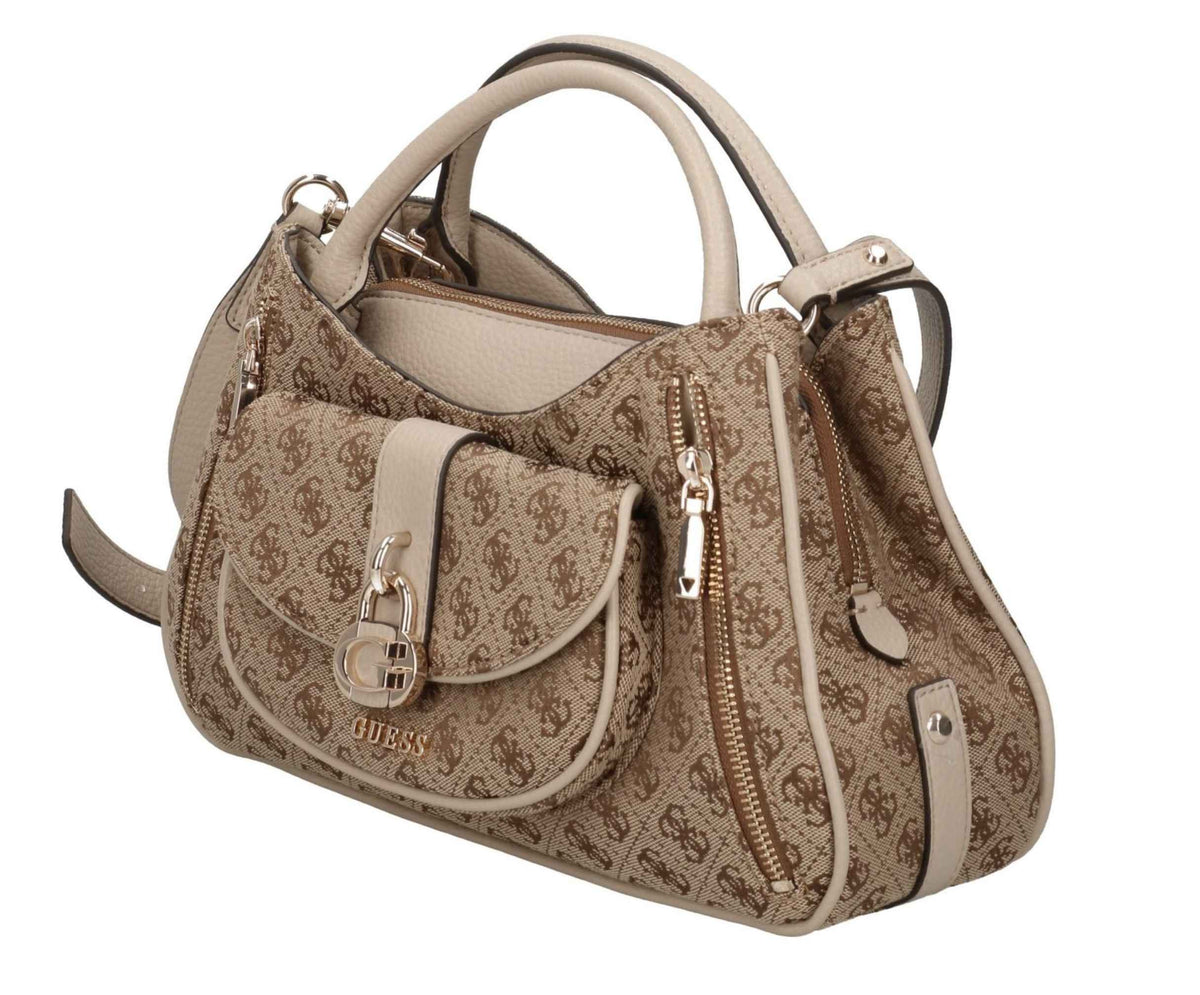 Borsa Guess a mano/tracolla Jessa latte logo BS26GU128 JG836206