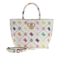 Borsa donna Guess Emelie logo mini white multi logo BS26GU118 GM992875