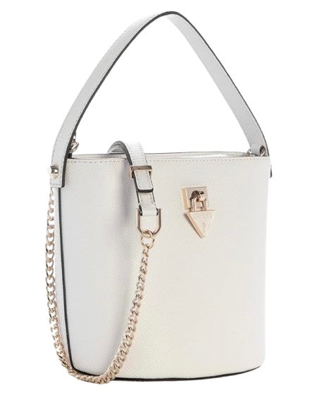 Borsa donna Guess secchiello Patsie white BS26GU147 ZG991903