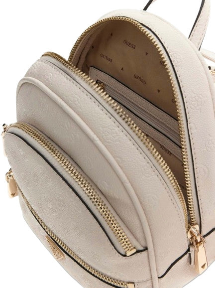 Borsa donna Guess zaino Manhattan II backpack stone logo BS26GU146 PD711832