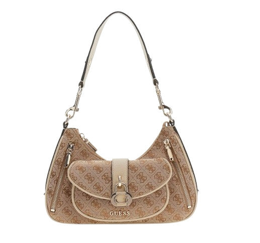 Borsa Guess a spalla Jessa latte logo BS26GU156 JC836218