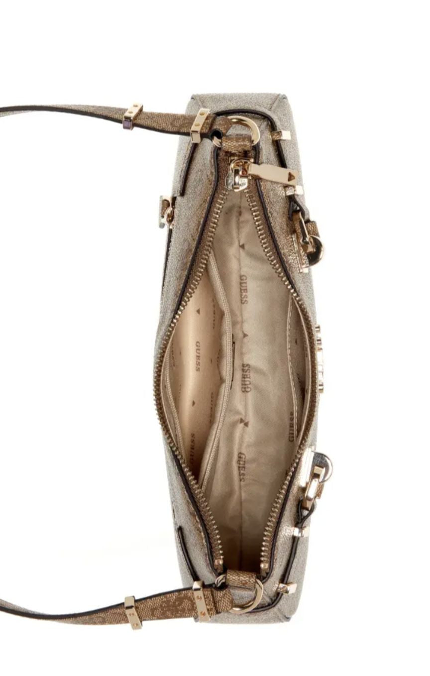Borsa Guess a spalla Leona logo latte logo BS26GU160 SG991718