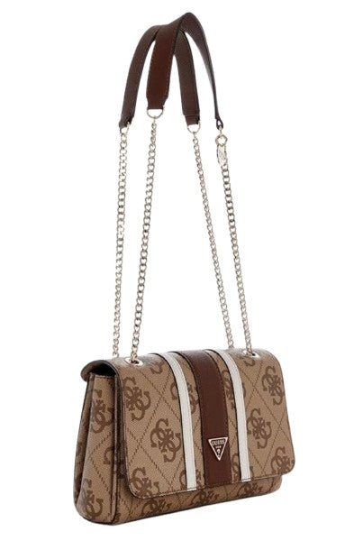 Borsa donna Guess Noelle II latte multilogo/brown BS26GU164 SS967221