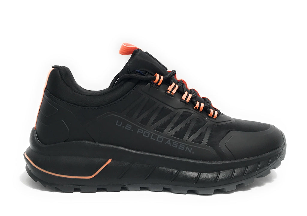Scarpe U.S. Polo sneaker running Seth008A in ecopelle/ tessuto black U25UP20