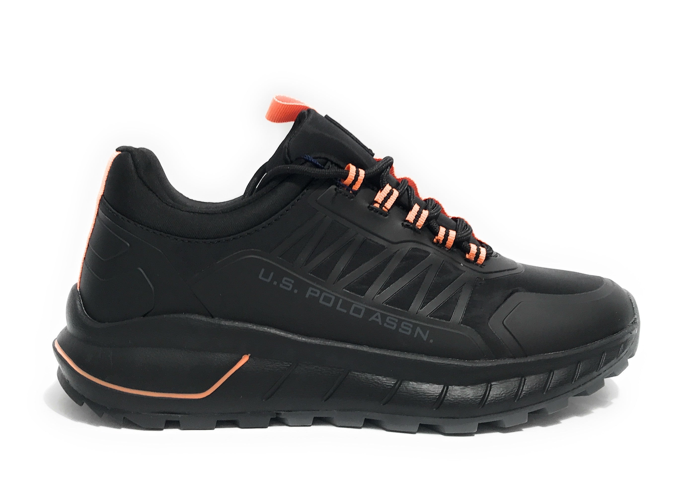 Scarpe U.S. Polo sneaker running Seth008A in ecopelle/ tessuto black U25UP20