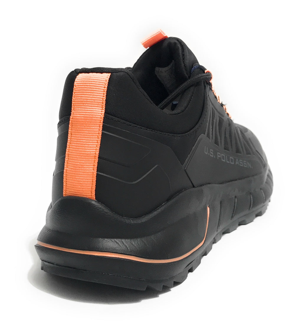 Scarpe U.S. Polo sneaker running Seth008A in ecopelle/ tessuto black U25UP20