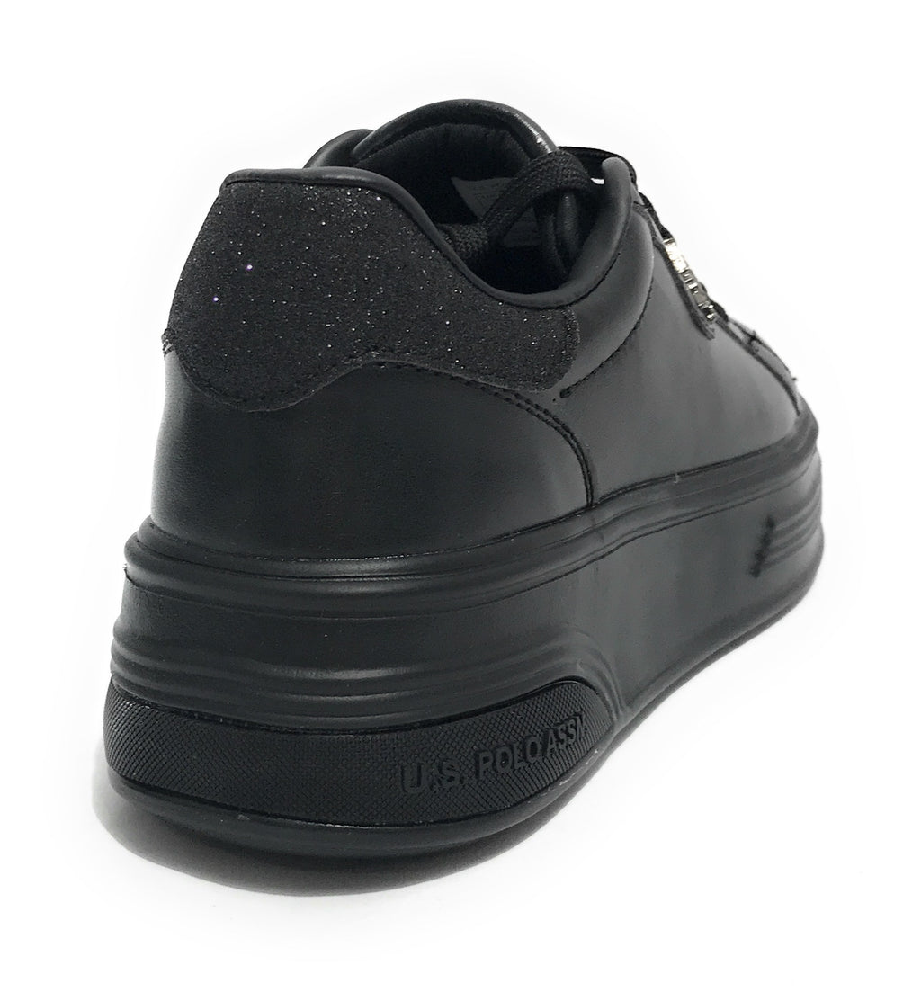 Scarpe US Polo sneaker Asuka005W in ecopelle black D25UP12