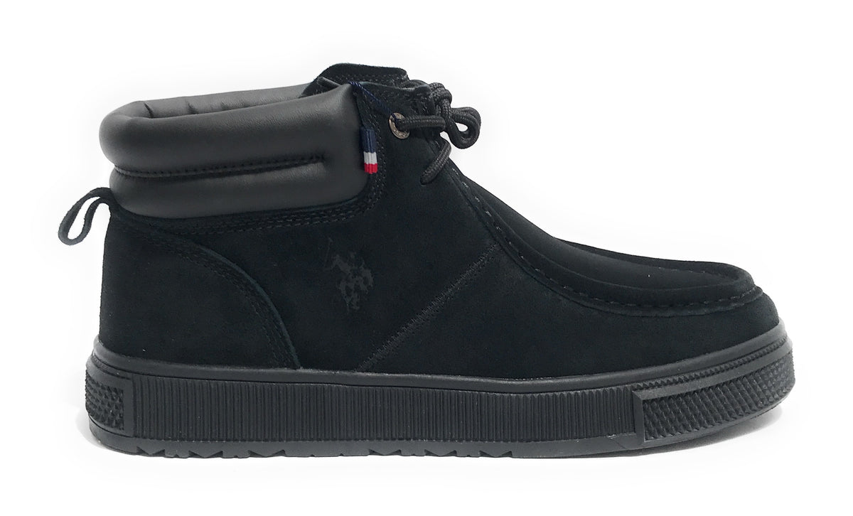 Polacchino uomo Us Polo Bayard003M in pelle scamosciata/ ecopelle black U25UP21