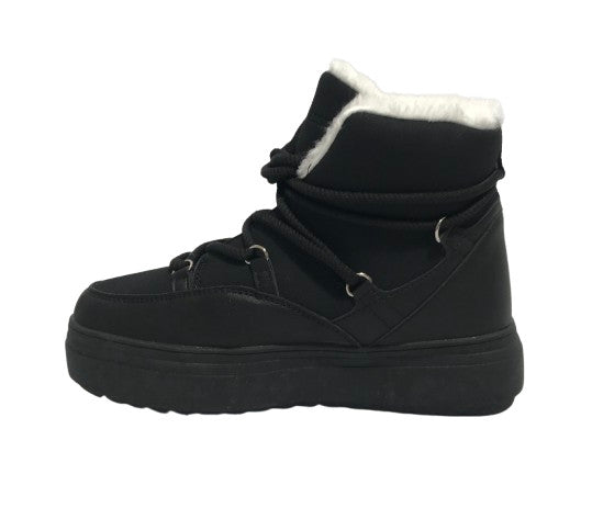 Scarpe donna polacchno US Polo Icy004W in ecopelle black D25UP14
