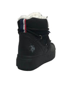 Scarpe donna polacchno US Polo Icy004W in ecopelle black D25UP14