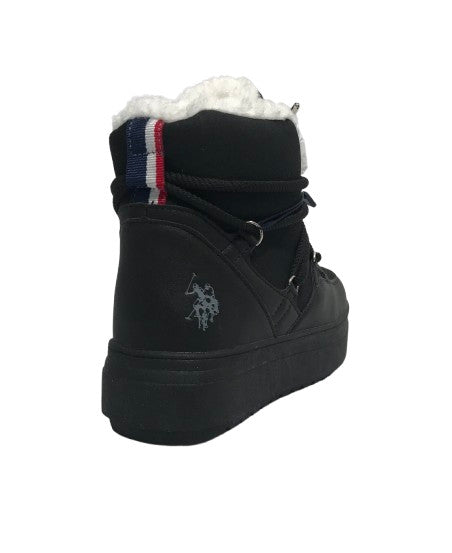 Scarpe donna polacchno US Polo Icy004W in ecopelle black D25UP14