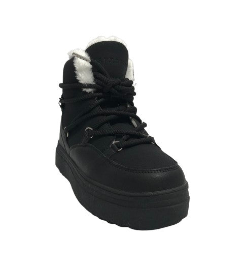 Scarpe donna polacchno US Polo Icy004W in ecopelle black D25UP14
