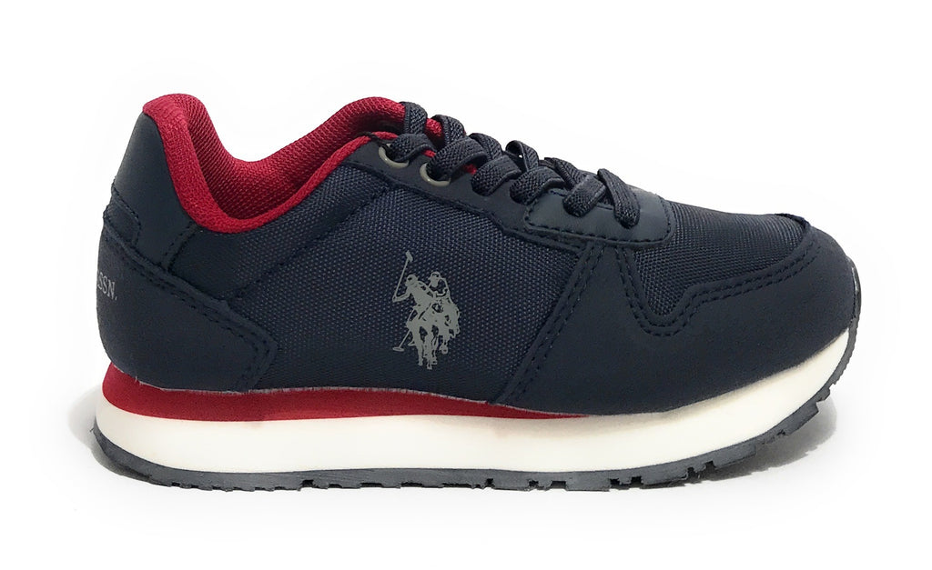 Scarpe US Polo sneaker Nobik 011 ecosuede/ nylon blu Z24UP01