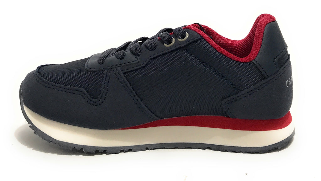 Scarpe US Polo sneaker Nobik 011 ecosuede/ nylon blu Z24UP01