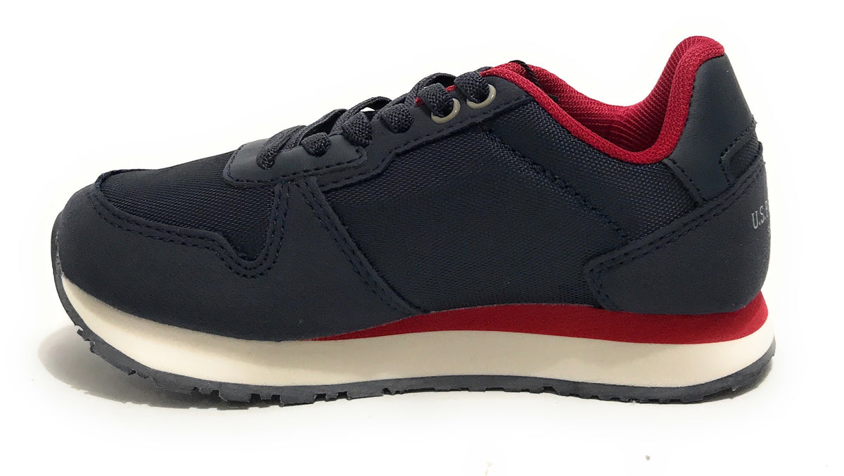 Scarpe US Polo sneaker Nobik 011 ecosuede/ nylon blu Z24UP01