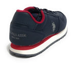 Scarpe US Polo sneaker Nobik 011 ecosuede/ nylon blu Z24UP01
