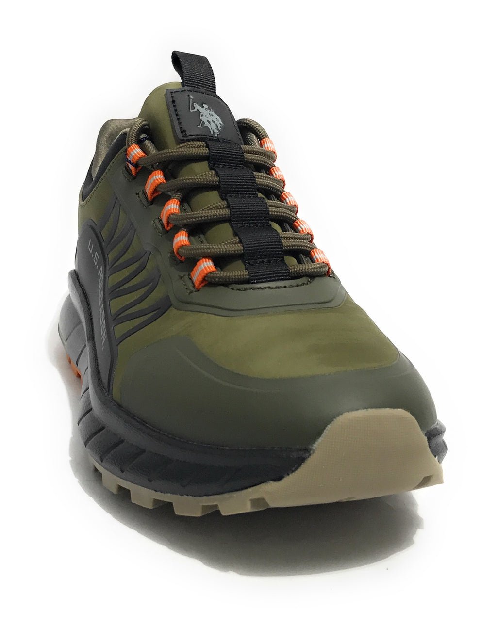 Scarpe U.S. Polo sneaker running Seth008A in ecopelle/ tessuto verde/ nero U25UP18