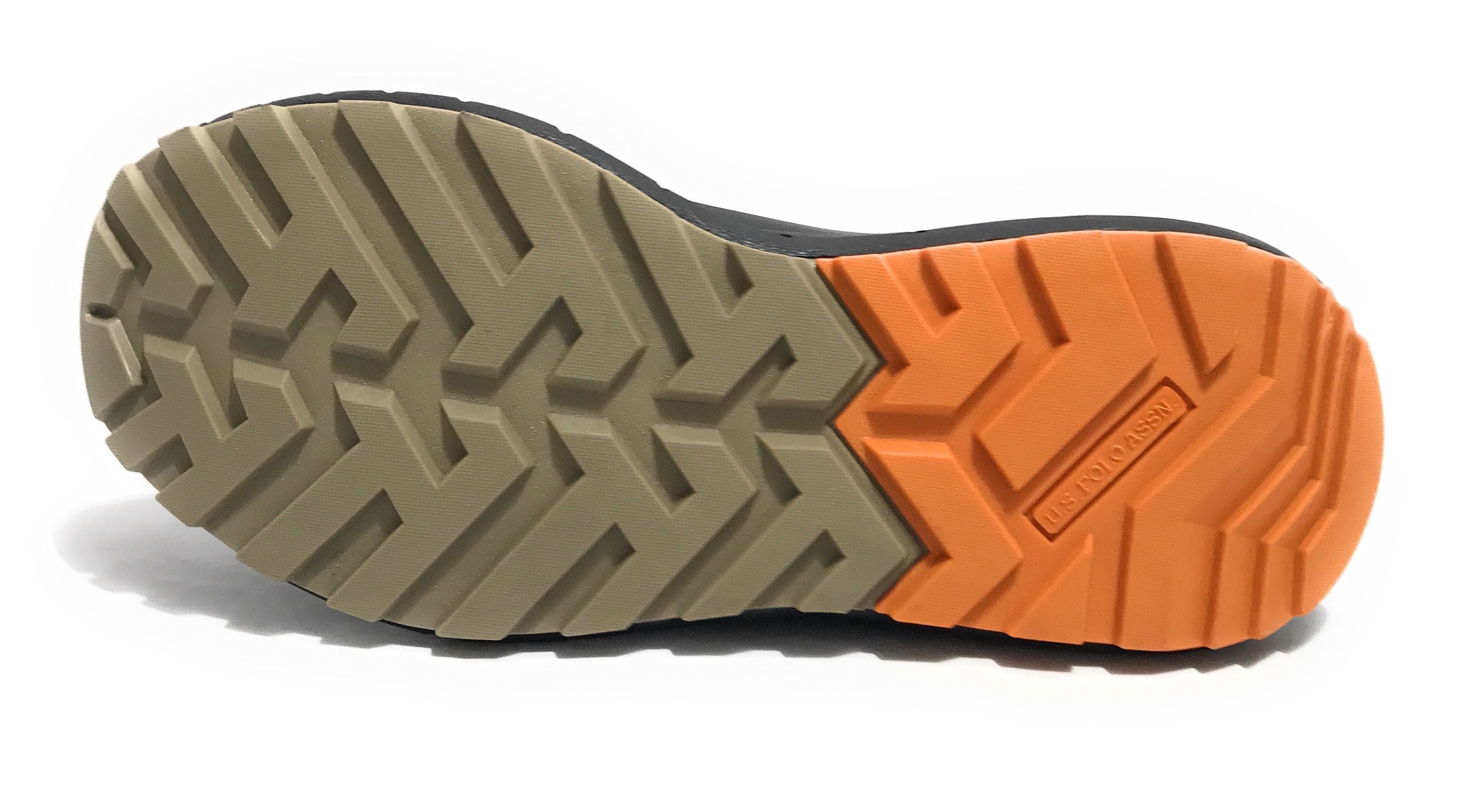 Scarpe U.S. Polo sneaker running Seth008A in ecopelle/ tessuto verde/ nero U25UP18