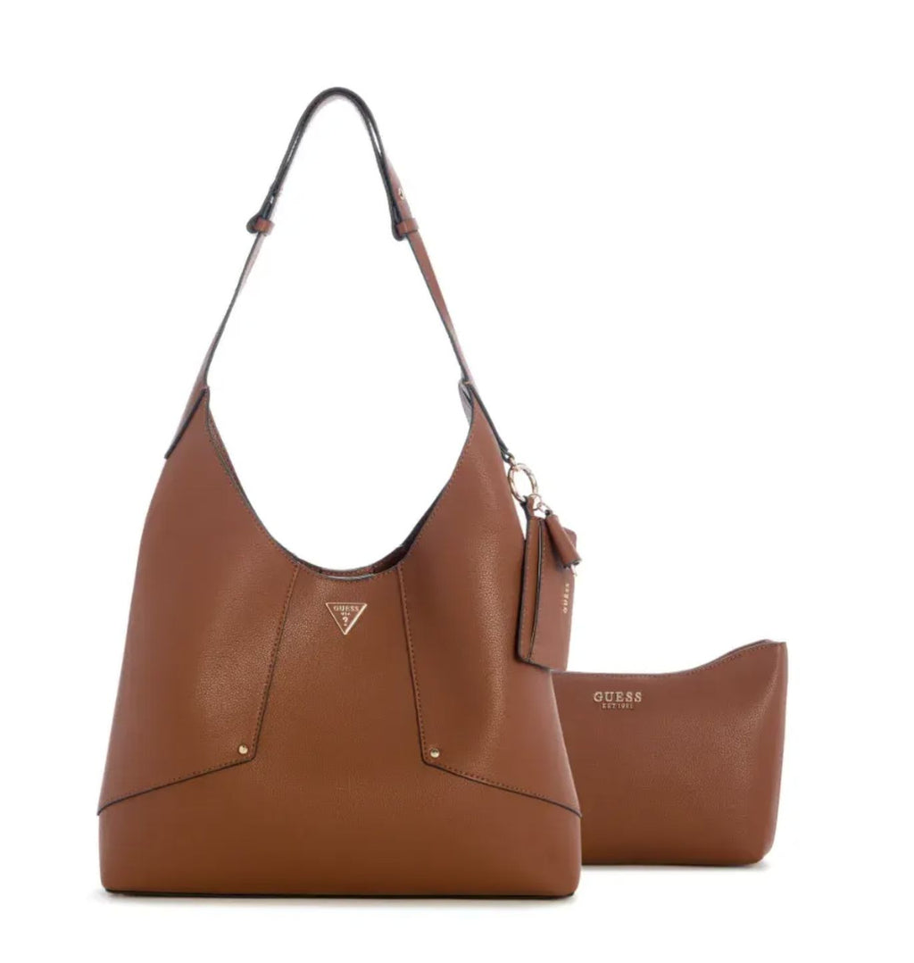 Borsa Guess Hobo Darcy con pochette cognac BS26GU175 BG991402