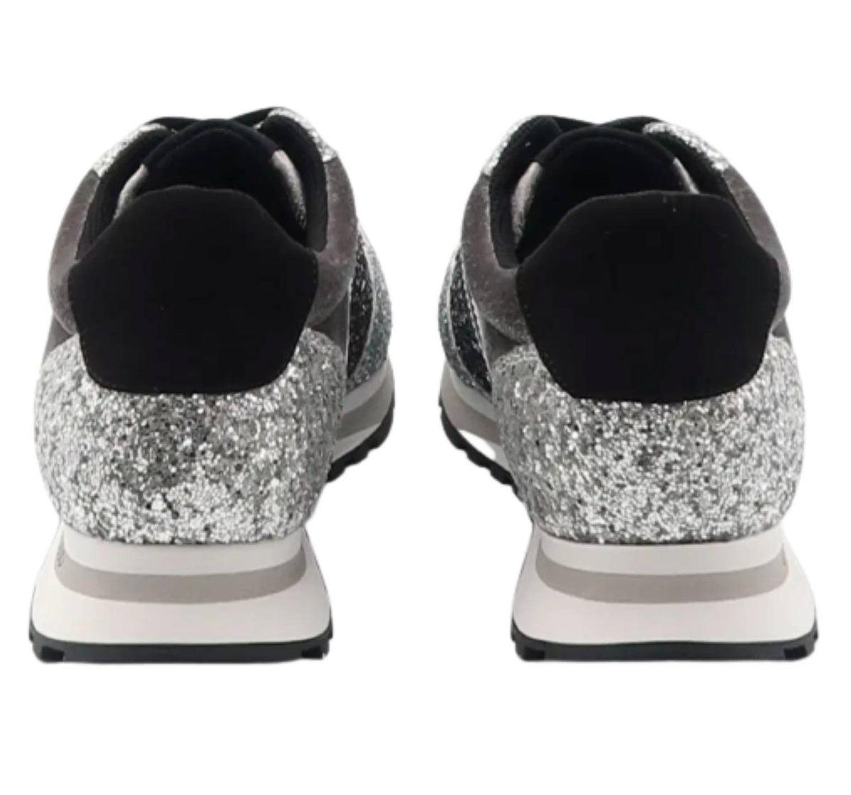 Scarpe Liu-Jo sneaker Wonder 629 glitter silver Z24LJ14 4F3701