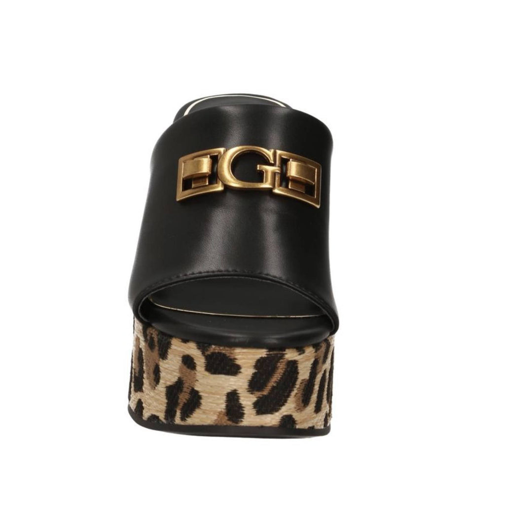 Sandalo Guess Evenza TC 110 in ecopelle black/ leopard DS26GU34 FLJE3VELE04