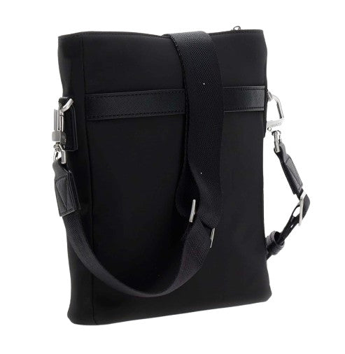 Borsa Guess tracolla uomo Berlin Crossbody Flat Satchel black UBS26GU17 HMBENYP6123