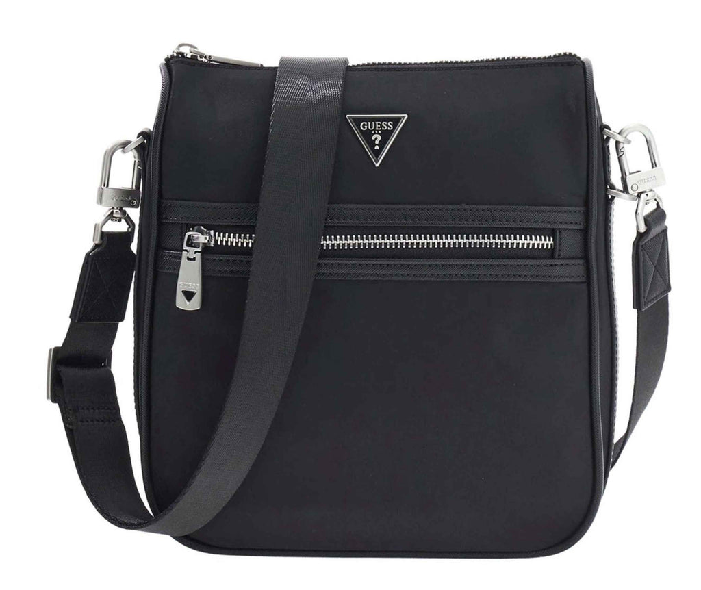 Borsa Guess tracolla uomo Milano top zip crossbody black UBS26GU23 HMMINYP6117