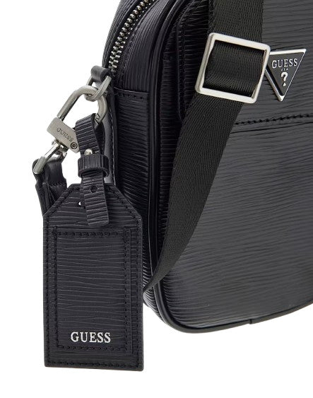 Borsa Guess tracolla uomo Milano crossbody micro nero UBS26GU19 HMMIPWP6225