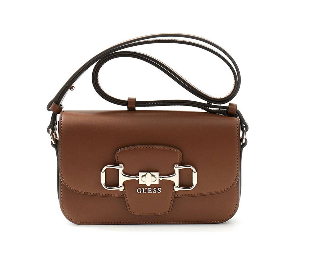 Borsa donna Guess a spalla Janie cognac BS26GU179 VG991021