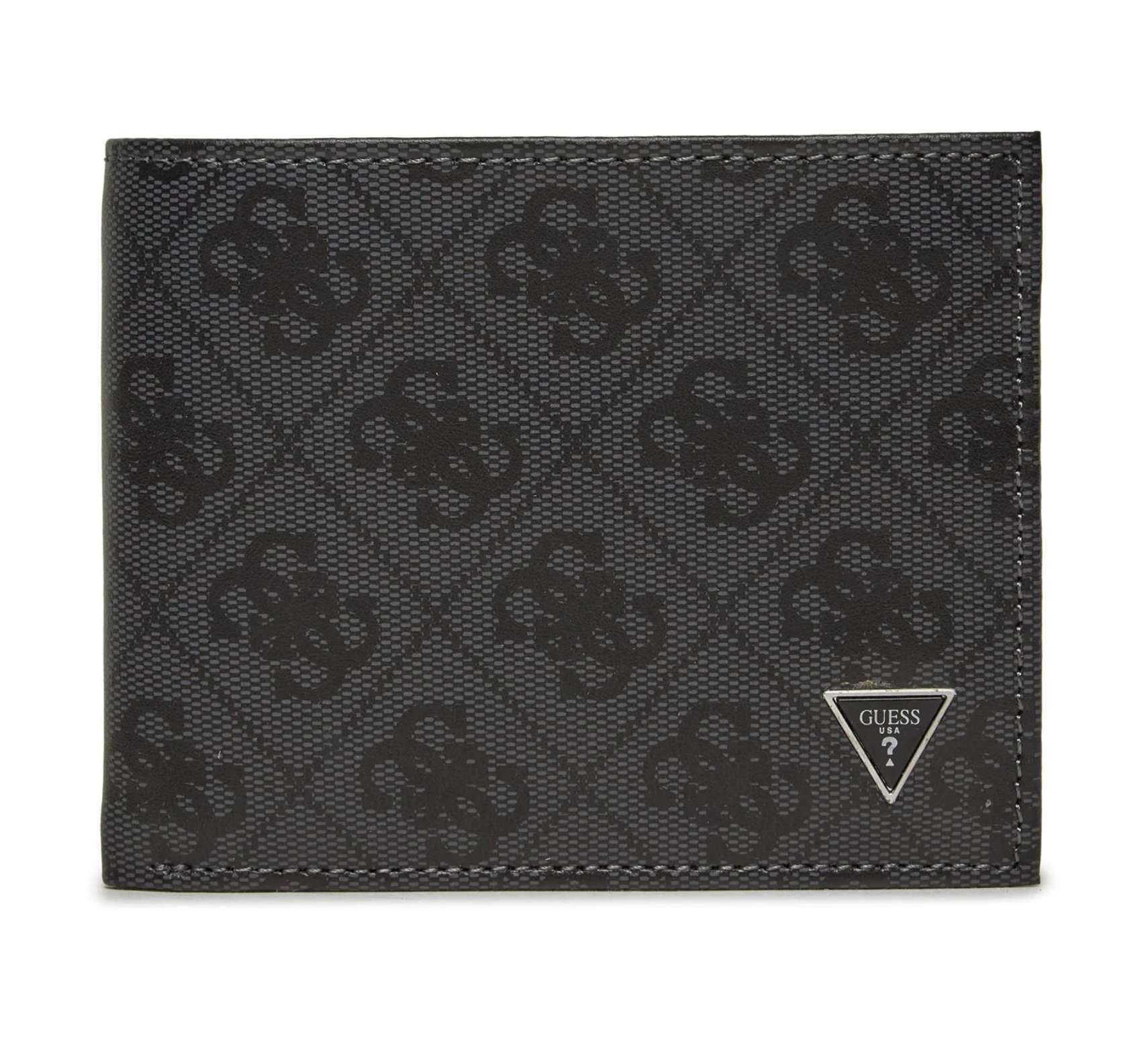 Portafoglio uomo Guess Vezzola in pelle coal/black logo GS26GU17 SMVELELEA20