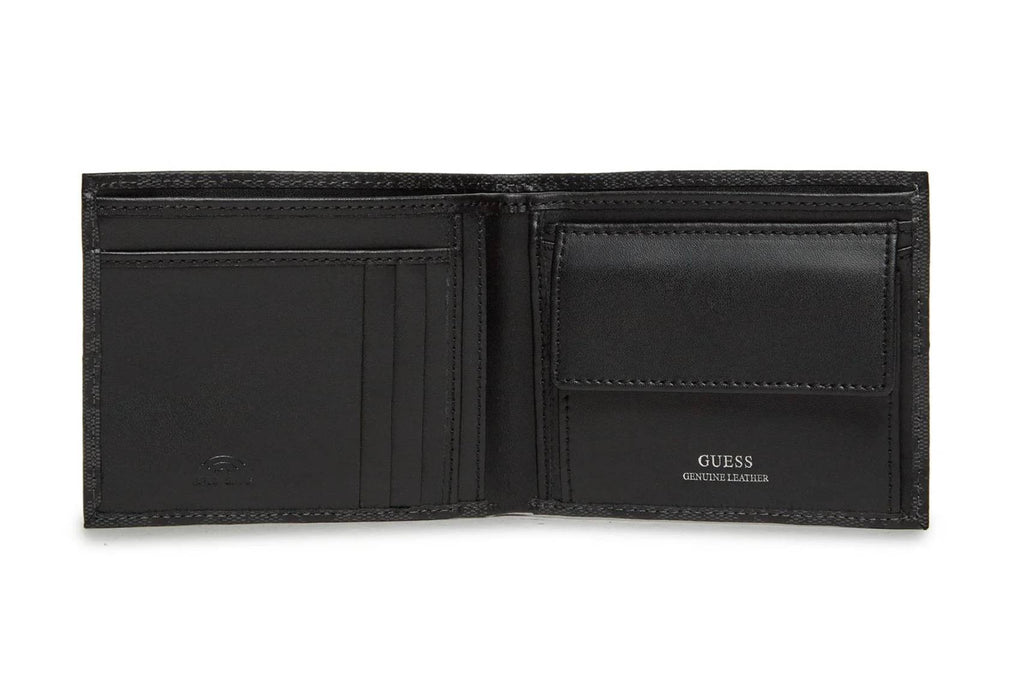 Portafoglio uomo Guess Vezzola in pelle coal/black logo GS26GU17 SMVELELEA20