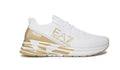 Sneaker running EA7 Emporio Armani training white/ gold unisex US24EA19 X8X095 XK240 R579