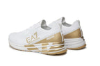 Sneaker running EA7 Emporio Armani training white/ gold unisex US24EA19 X8X095 XK240 R579